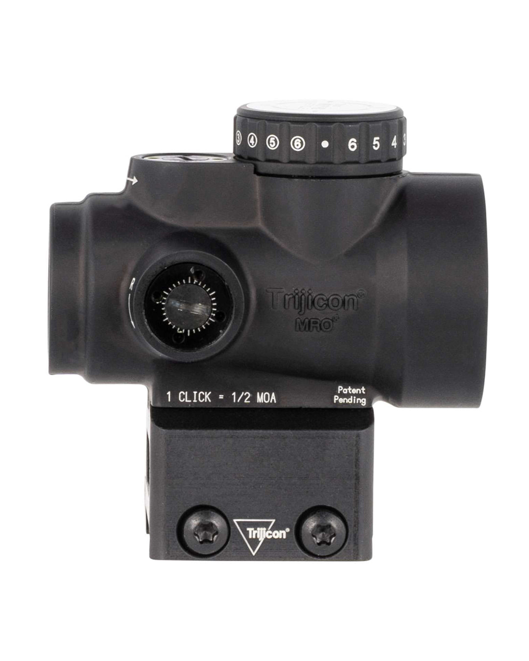 Trijicon MRO HD Red Dot, 1X25, 68MOA Circle With 2MOA Center Dot, Black, Full Co-Witness Mount